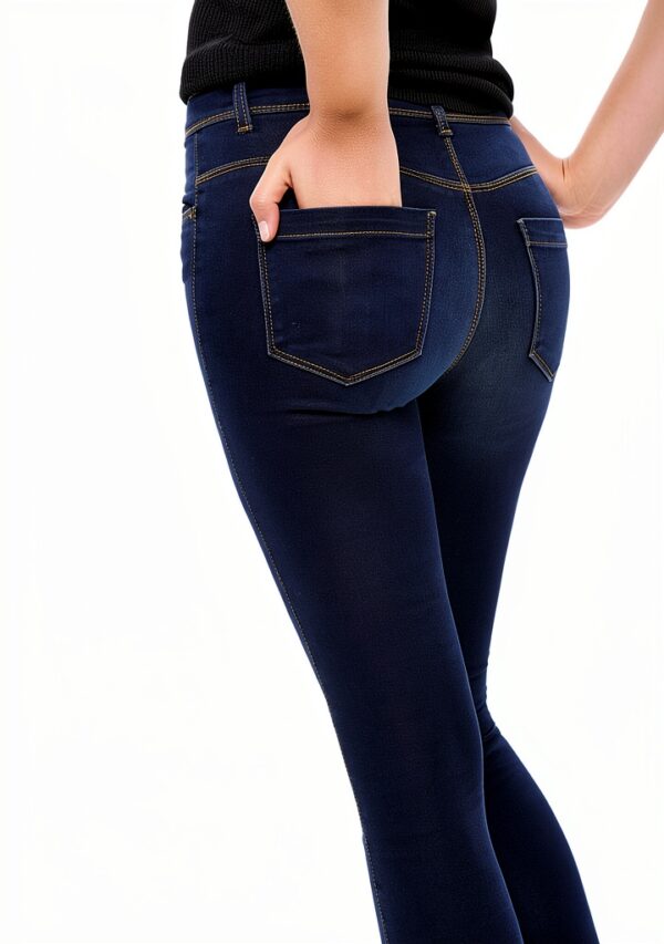 Only Jeans Slim Femme Denim Bleu Foncé Gris Taille M-6