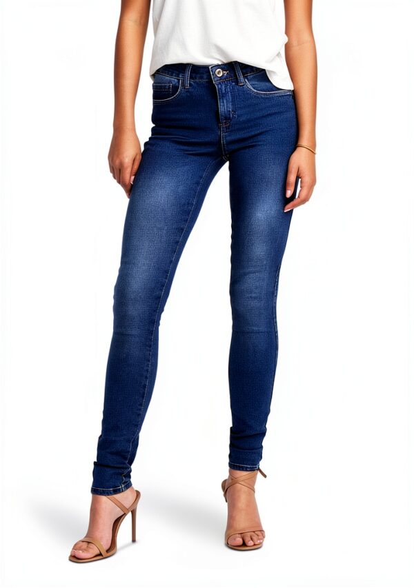 Jean skinny ONLY femme stretch coupe étroite taille haute-3