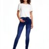 Jean skinny ONLY femme stretch coupe étroite taille haute-5