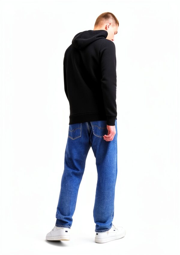 Sweat à capuche homme JACK JONES coton logo poche kangourou-4