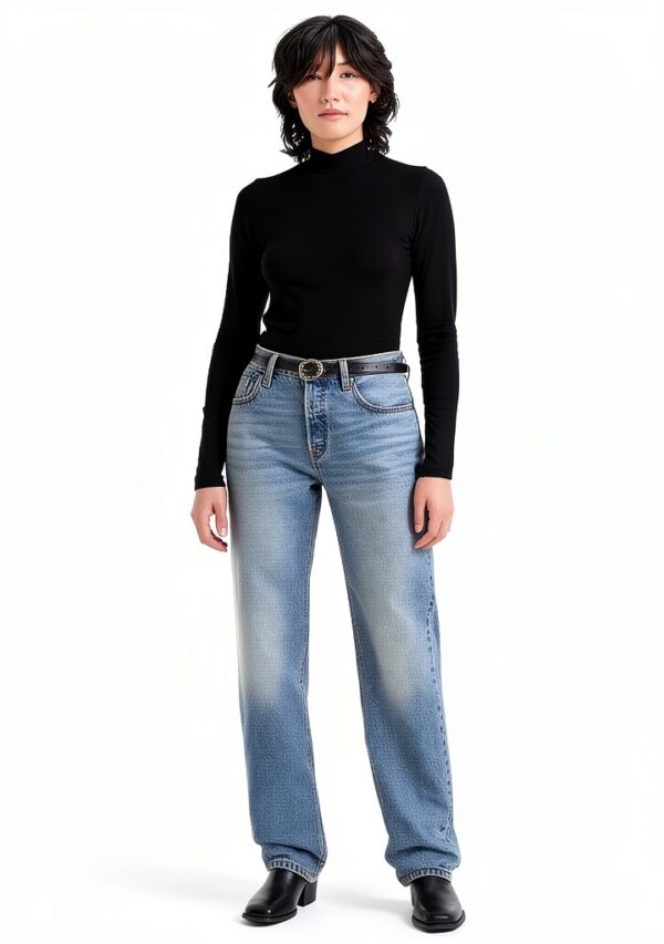 Levi's jean femme - modèle A8421, coupe droite, couleur Bless The Rain-0