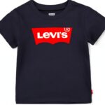 T-shirt bébé garçon Levi's 6E8157 jersey CVC, col rond, logo Batwing-0