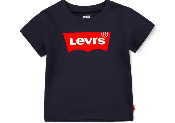 T-shirt bébé garçon Levi's 6E8157 jersey CVC, col rond, logo Batwing-0