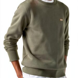 Sweatshirt Levi's garçon Vert polaire, modèle EE331 coupe classique-0