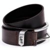 Levi's Ceinture Homme en Cuir Bovin Marron Foncé 105 mm-3