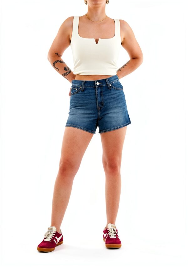 Levi's 80s Mom Short Femme – vintage, couleur Cool City Whip-1
