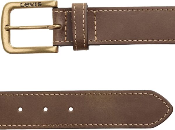 Levi's Ceinture Loire Homme en cuir marron – taille 70-120 cm-1