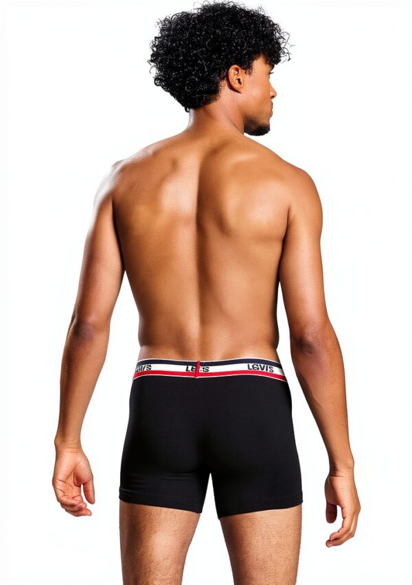 Levis Sportswear Boxer Brief Homme Pack Khaki L – Coton bio, Soufflet-3