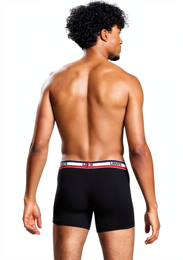Levis Sportswear Boxer Brief Homme 3 Pack Khaki M – Soufflet Ajusté-3