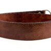Ceinture Femme Levi's Athena en Cuir Bovin, Boucle Ronde Logo Embossé,-1