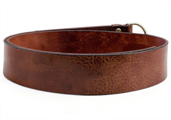 Ceinture Femme Levi's Athena en Cuir Bovin, Boucle Ronde Logo Embossé,-1