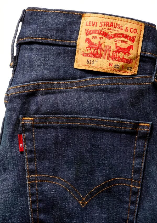 Levi's 511 Slim Jeans Homme 29W30L Stretch Jambe Fermeture Zippée-5