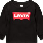 Levi's Lvb L/S Batwing Tee - T-shirt manches longues garçon Blanc-0