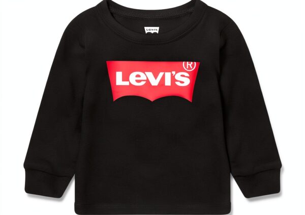 Levi's Lvb L/S Batwing Tee - T-shirt manches longues garçon Blanc-0
