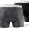 Levi's Boxer Homme - Coton bio, double poche, noir/rose S-XL-1