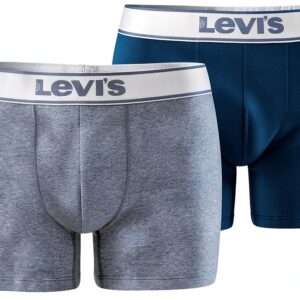 Levi's Boxer sous-vêtement Homme Bleu XL – Coton bio, double poche-0