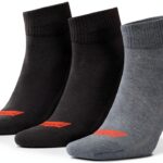 Levi's Unisex Quarter Chausssettes Classiques Pack 3 - Bleu Marine-0