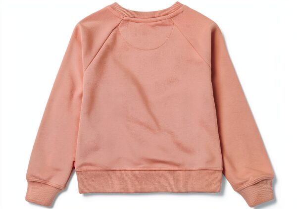 Levi's Kids Sweatshirt Logo Crew Fille 10-16 ans Blanc et Rouge-1