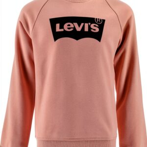 Levi's Kids Sweatshirt Logo Crew Fille 10-16 ans Blanc Rouge-0