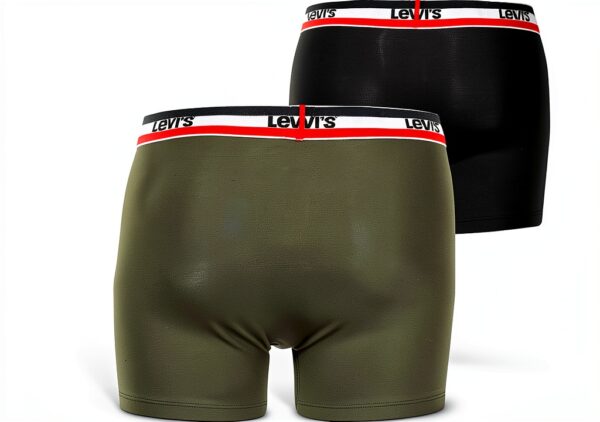 Levis Sportswear Boxer Brief Homme Pack Khaki L – Coton bio, Soufflet-0