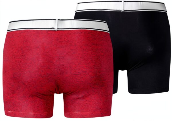 Levi's Boxer Homme - Coton bio, double poche, noir/rose S-XL-1