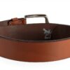Ceinture Levi's Mixte en Cuir Bovin, Noir et Marron, Tailles 70-120-2