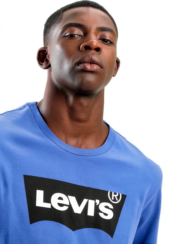 T-shirt Levi's Homme avec Logo Batwing, Large, en Jersey Doux-2