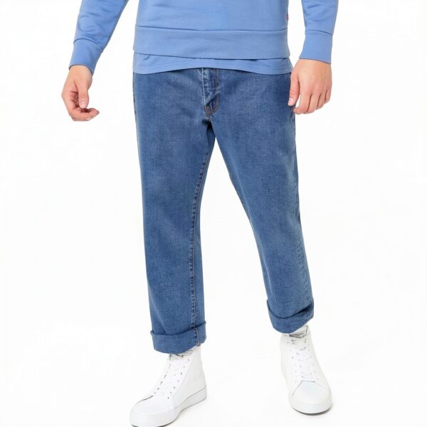 Levi's 514 Straight Jeans Homme Stonewash Stretch (Bleu) 36W / 32L-1